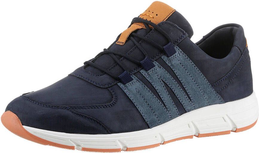 Waldläufer Sneakers HASLO met snelsluiting h-breedte vrijetijdsschoen lage schoen veterschoen
