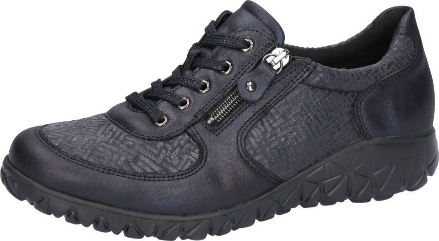 Waldläufer Sneakers HAVY-SOFT vrijetijdsschoen lage schoen veterschoen in comfortwijdte h = zeer breed
