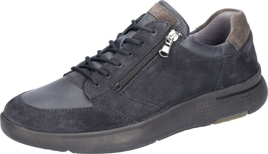 Waldläufer Sneakers Heiko vrijetijdsschoen lage schoen veterschoen in comfortwijdte h = zeer breed
