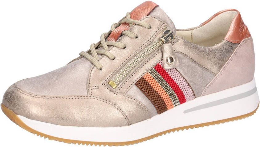 Waldläufer Sneakers met sleehak H-Agnes veterschoenen lage schoen vrijetijdsschoen contrastafwerkingen breedte h