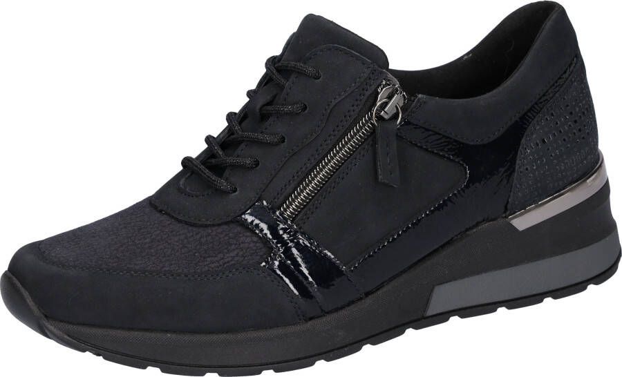 Waldläufer Sneakers met sleehak H-Clara-soft vrijetijdsschoen lage schoen veterschoen met luchtkamerzool