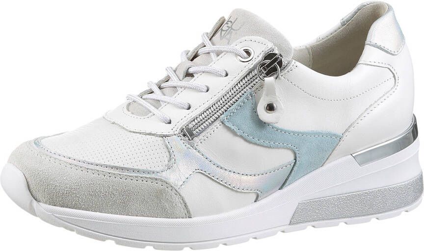 Waldläufer Sneakers met sleehak H-Clara veterschoenen lage schoen comfortabele schoen met uitneembaar voetbed