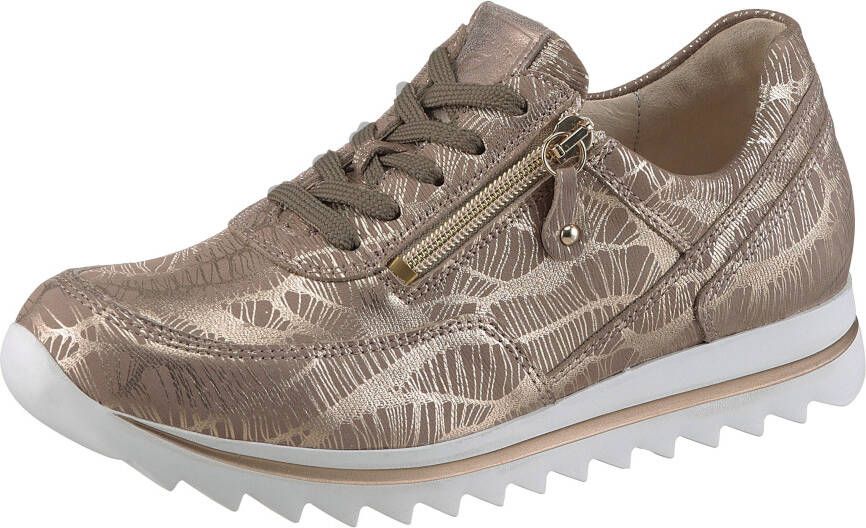 Waldläufer Sneakers met sleehak Haiba veterschoenen lage schoen vrijetijdsschoen in comfortabele breedte h (=zeer breed)