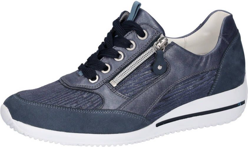Waldläufer Sneakers met sleehak HIMONA lage schoen veterschoen comfortabele schoen met ritssluiting