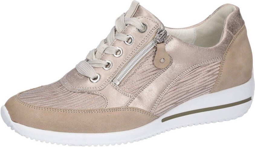 Waldläufer Sneakers met sleehak HIMONA lage schoen veterschoen comfortabele schoen met ritssluiting