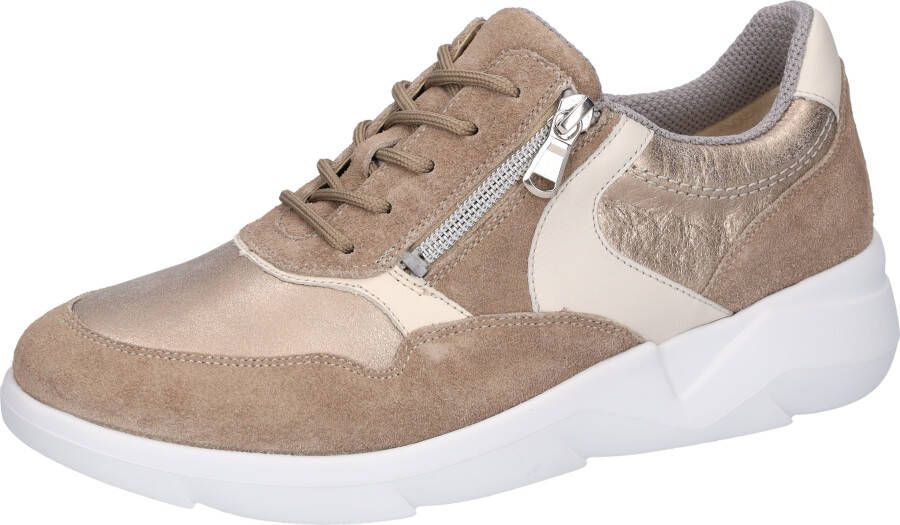 Waldläufer Sneakers met sleehak K-FUNKY veterschoenen lage schoen comfort schoen rits k-breedte