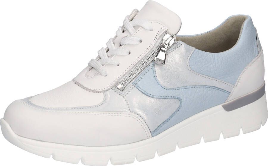Waldläufer Sneakers met sleehak K-RAMONA veterschoenen comfortabele schoen comfortabele schoen in extra brede breedte k