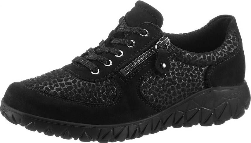 Waldläufer Veterschoenen HAVY-SOFT vrijetijdsschoen lage schoen comfortschoen met rits h-wijdte