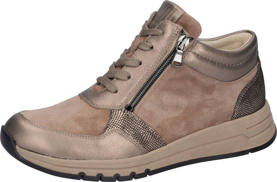 Waldläufer Veterschoenen H-APRIL High top sneaker veterlaarsje met ritssluitingen H-wijdte