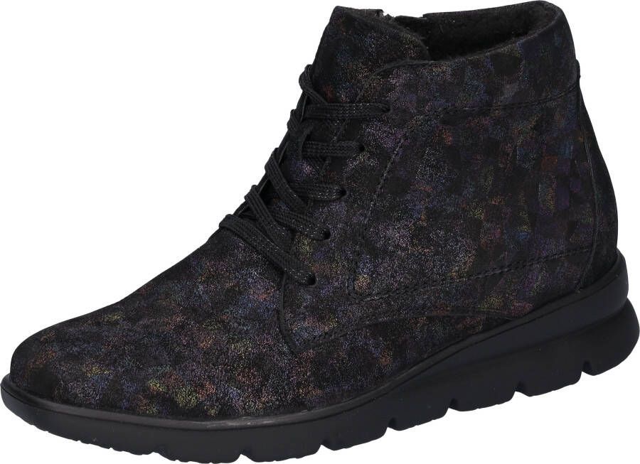 Waldläufer Veterschoenen H-Bruni winterlaarzen metallic look in comfortabele breedte g (= breed)