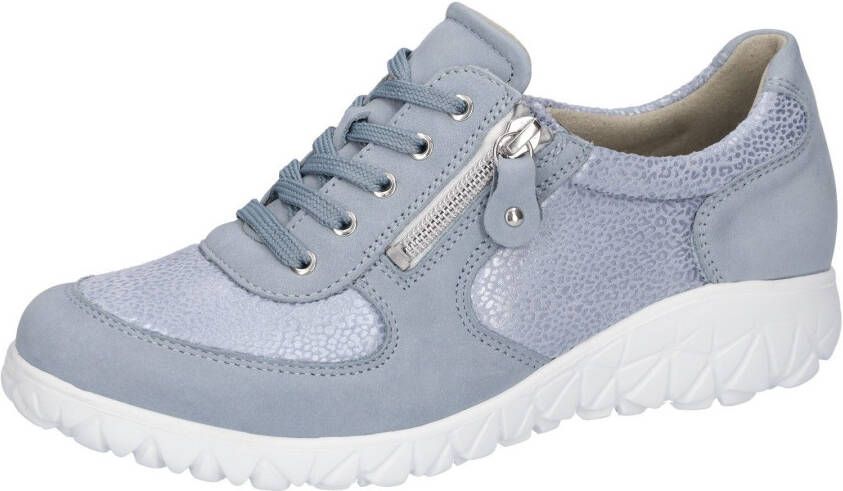 Waldläufer Veterschoenen HAVY-SOFT vrijetijdsschoen lage schoen comfortschoen met rits h-wijdte