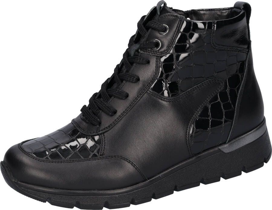 Waldläufer Veterschoenen K-RAMONA enkellaars comfortabele schoen met binnenrits k-breedte