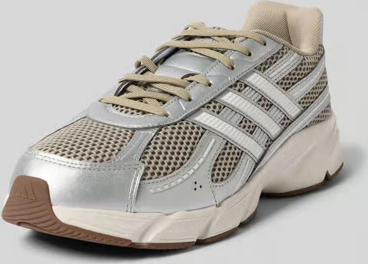 Adidas Sportswear Technochaos 2000 mesh sneakers grijsgroen wit zilver - Foto 5
