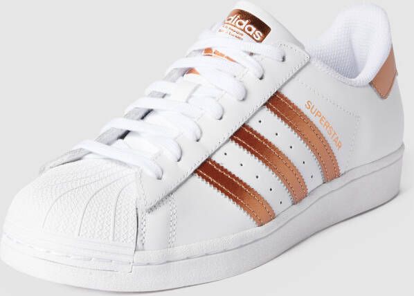 Adidas Originals Witte Leren Sneakers met Contrast Inzetstukken White Dames - Foto 13