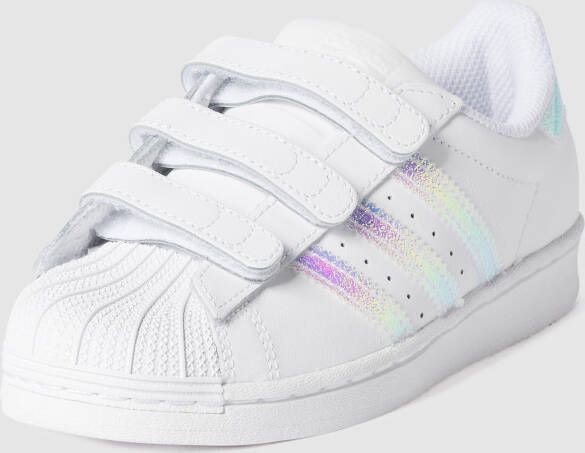 adidas Originals Sneakers met logostrepen in metallic model 'Superstar'