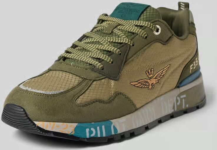 Aeronautica militare Sneakers met gestikt logo model 'Napoli'