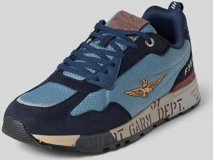 Aeronautica militare Sneakers met logodetail model 'Napoli'