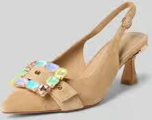 Alma en Pena Pumps met siersteentjes en naaldhak