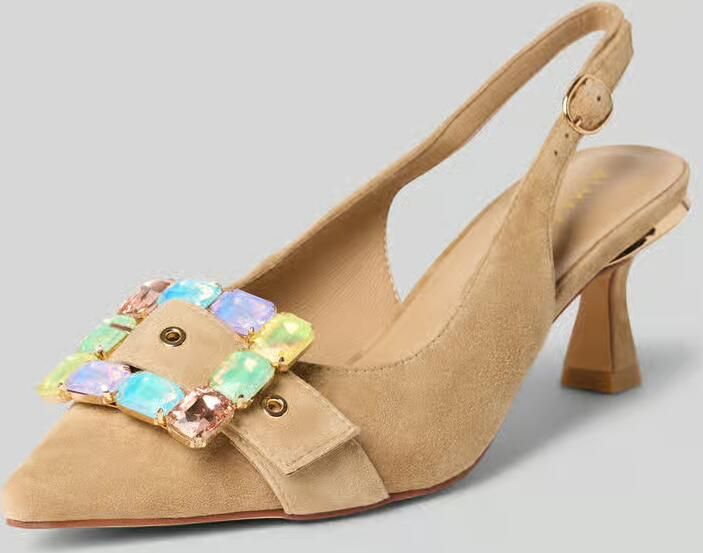 Alma en Pena Pumps met siersteentjes en naaldhak