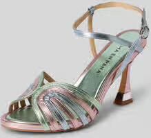 Alma en Pena Sandaaltjes in metallic look met naaldhak
