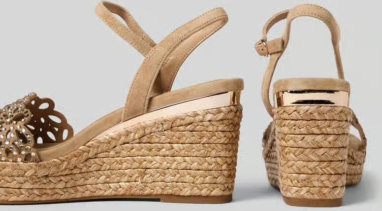 Alma en Pena sandaaltjes van leer met sleehak - Foto 2