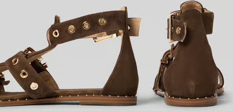 Alma en Pena Sandaaltjes van leer met studs - Foto 2