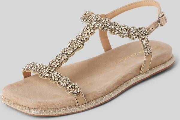 Alma en Pena Sandalen met strass-steentjes