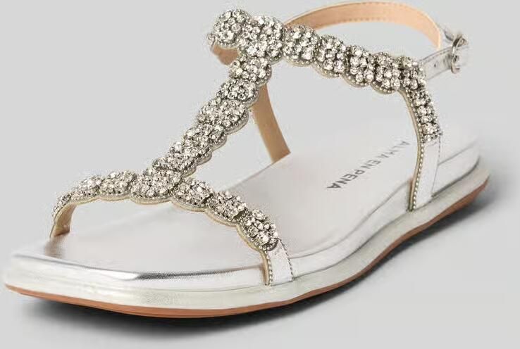Alma en Pena sandalen met strass-steentjes