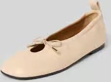 ALOHAS Ballerina met siernaad model 'ROSALIND'