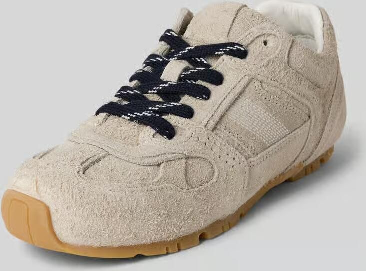 ALOHAS Sneaker van echt leer met contrastgarnering
