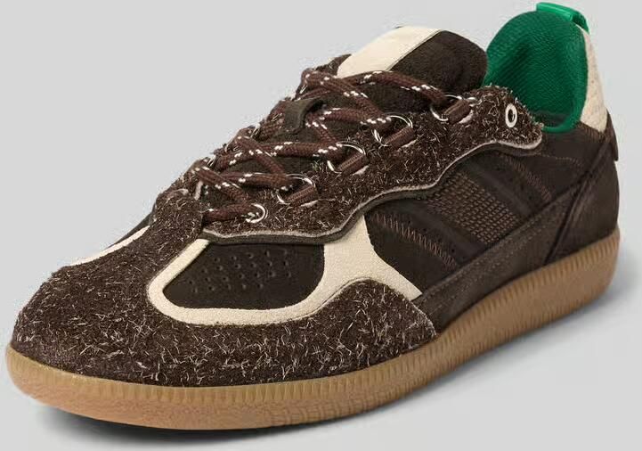 ALOHAS Sneaker van echt leer met contrastgarnering