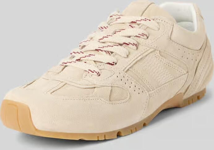 ALOHAS Sneakers met vetersluiting en labeldetail