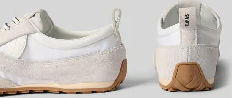 ALOHAS Sneakers van leermix met logodetail - Foto 2