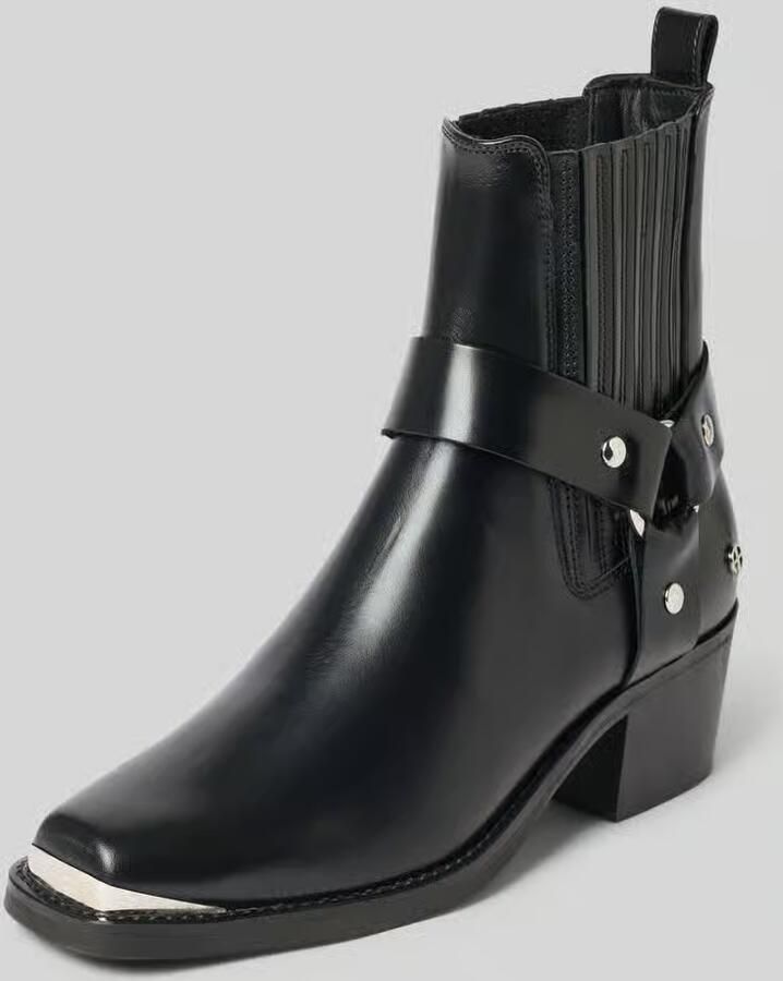 Anine Bing boots van runder nappa met metalen punt
