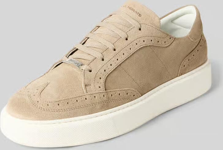 Antony Morato Leren sneakers met ajourpatroon model 'POWELL SUÈDE' - Foto 4