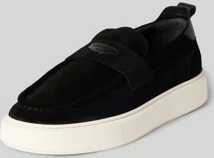 Antony Morato Loafers van leer met labelpatch model 'METAL ROWAN' - Foto 2