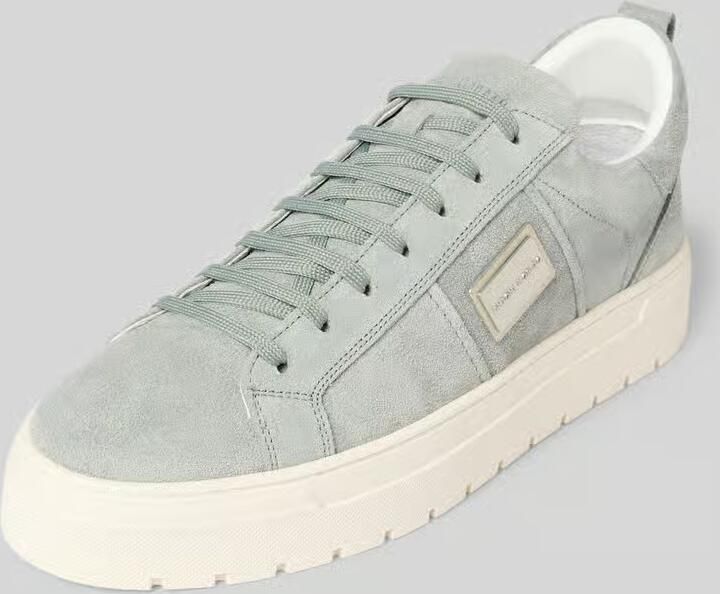 Antony Morato MMFW01880 LE300005 4087 Sneakers Blauw Suede Heren Blauw Grijs - Foto 10
