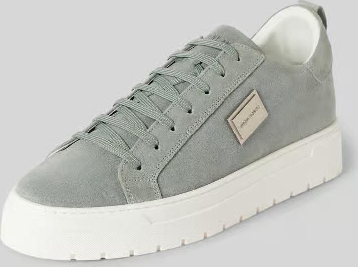 Antony Morato Sneakers van leer met labeldetail