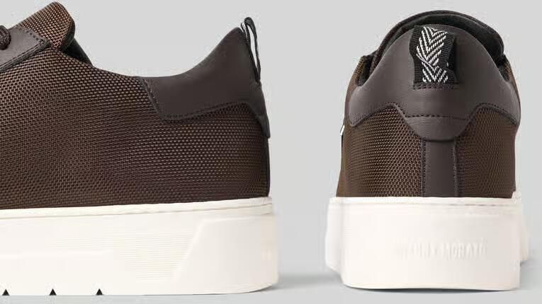 Antony Morato Sneakers van leermix met logodetail - Foto 2