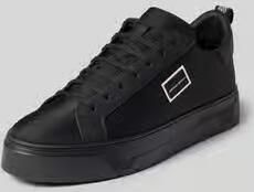 Antony Morato Metal Bold Sneakers Zwart Leer Heren Zwart - Foto 4