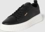 Antony Morato Zwarte Leren Sneakers Vetersluiting Stijl Black Heren - Thumbnail 4