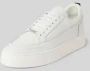 Antony Morato Witte Leren Sneakers met Krokodillenprint White Heren - Thumbnail 5