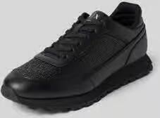 Armani Exchange sneakers met logomotief en geprofileerde zool