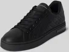 Armani Exchange sneakers met vetersluiting en logomotief