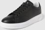 Armani Exchange Zwarte Casual Leren Sneakers voor Mannen Black Heren - Thumbnail 4