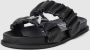 Ar i Exchange Gerimpelde Zilveren Sandalen Black - Thumbnail 1