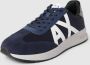 Armani Exchange Sneakers met Ronde Neus en Rubberen Zool Blue Heren - Thumbnail 2