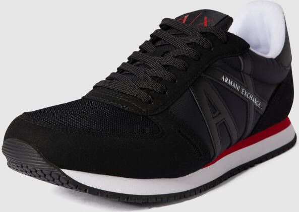 Armani Exchange Sneakers met labeldetails