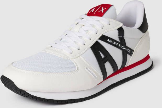 Armani Exchange Sneakers met labeldetails