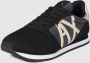 Armani Exchange Zwarte Sneakers Merklogo Rubberen Zool Black Dames - Thumbnail 4
